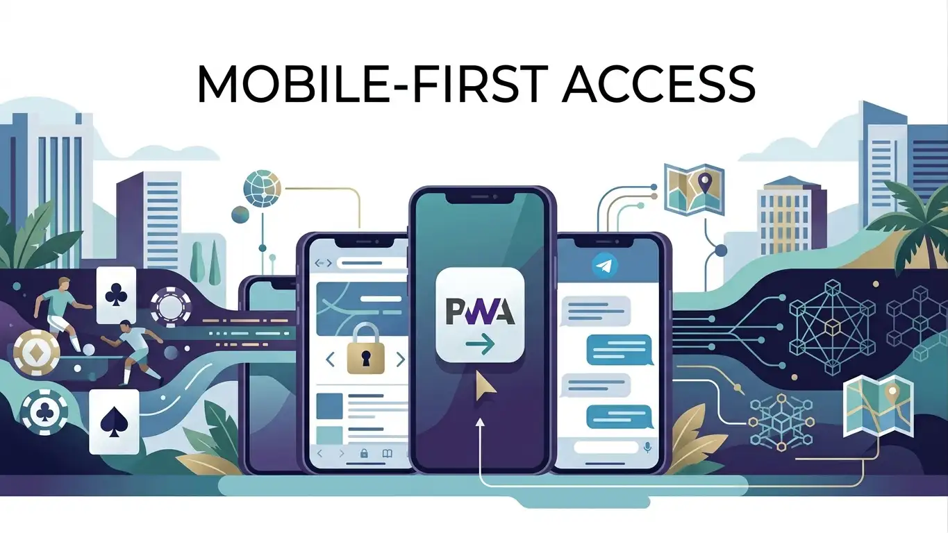 CHEXX mobile access through website, PWA and Telegram Mini Apps